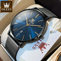 OLEVS 5869 Watch For Men Fashion Simple Japan Quartz Movement Man's Watches Case Thickness 6.5mm Top Brand Calendar Hand Clock