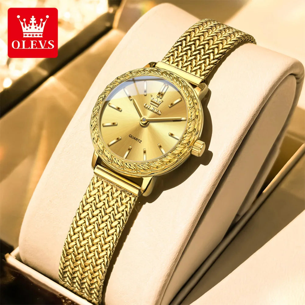 OLEVS 5643 Woman Quartz Watch High Hardness Mirror Fashion Waterproof Watch For Women Top Brand Simple Luxury Ladies Hand Clock