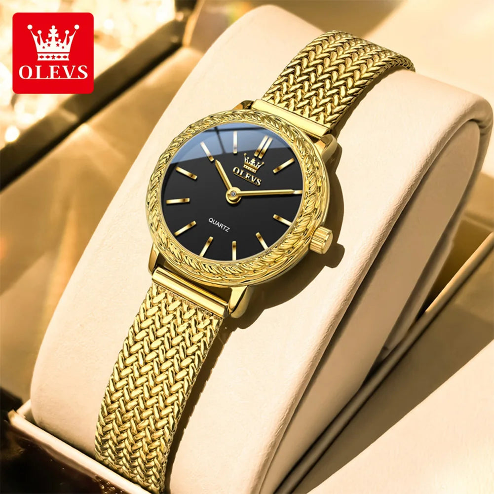 OLEVS 5643 Woman Quartz Watch High Hardness Mirror Fashion Waterproof Watch For Women Top Brand Simple Luxury Ladies Hand Clock