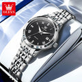 OLEVS 7062 Woman Watch  Luxury Luminous Waterproof Steel Strap Auto Date Mechanical Watches For Women Roman Scale Ladies Hand