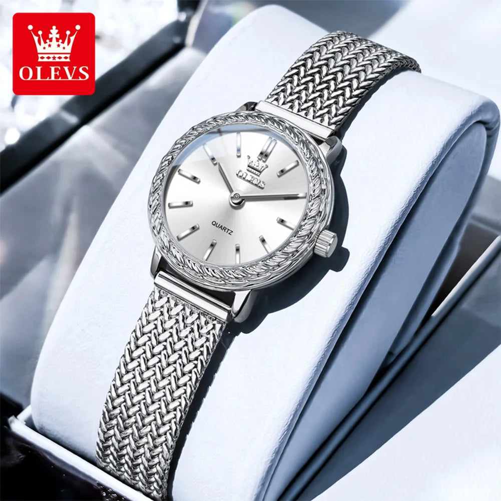OLEVS 5643 Woman Quartz Watch High Hardness Mirror Fashion Waterproof Watch For Women Top Brand Simple Luxury Ladies Hand Clock