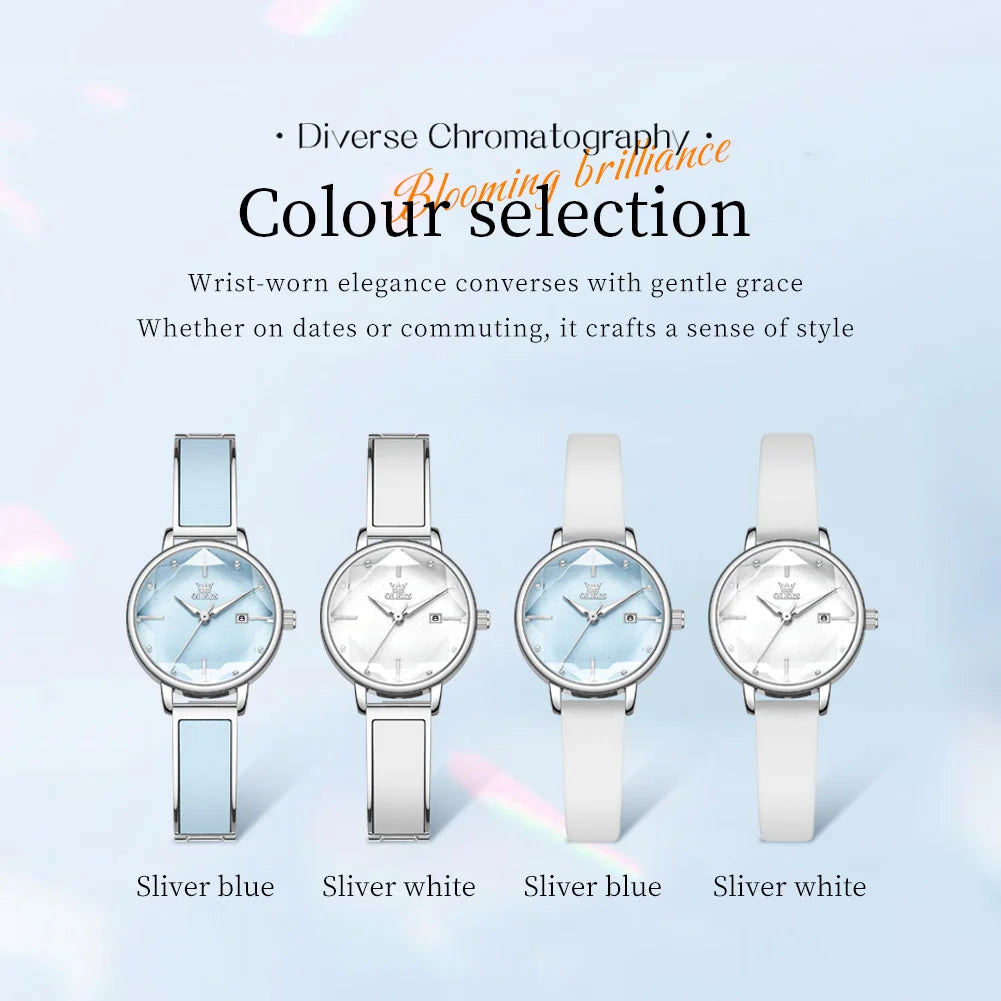 OLEVS 5656 Watches For Women Beautiful Elegant Fashion Quartz Watch Waterproof Luminous Date Ladies Watch Reloj Mujer