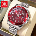 OLEVS 9809 Men's Watch Luxury Fashion Date Quartz Watch For Men Stainless Steel Original Waterproof Business Male Hand Clock