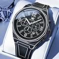 OLEVS 5622 Comic Style Quartz Watch For Men Chronograph Waterproof Luminous Hand Clock Number Scale Date Silicone Man Watches