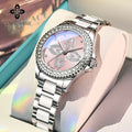 CLARE SHINE 1806 Damenuhren Mode Elegante Keramik Quarz Armbanduhr Wasserdichte Leuchtende Luxus Damenuhr Marke
