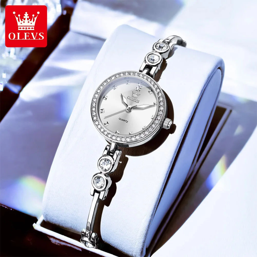 OLEVS 5670 New Ladies Watches Waterproof Luminous Quartz Watch Stainless Steel Bracelet Watches For Woman Hand Clock Reloj Mujer