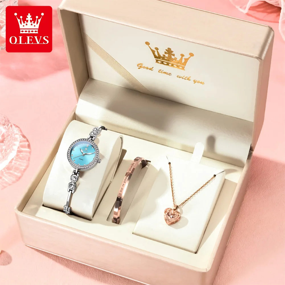 OLEVS 5670 New Ladies Watches Waterproof Luminous Quartz Watch Stainless Steel Bracelet Watches For Woman Hand Clock Reloj Mujer