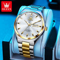 OLEVS 9907 Watches For Man Luxury Business Automatic Mechanical Wristwatch Waterproof Luminous Original Sport Week Date Watches