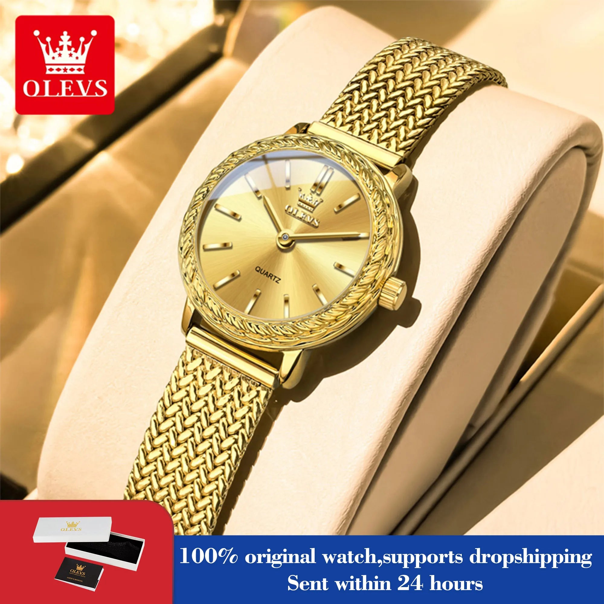 OLEVS 5643 Woman Quartz Watch High Hardness Mirror Fashion Waterproof Watch For Women Top Brand Simple Luxury Ladies Hand Clock