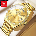 OLEVS 6747 Mens Watch Original Automatic Mechanical Watches For Men Waterproof Steel Business Watches For Man Hand Clock Reloj