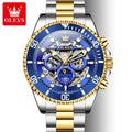 OLEVS 6715 Men Automatic Watches Top Brand Auto Date Hollow Mechanical Watch For Men Luxury Deep Waterproof Luminous Hand Clock