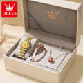 OLEVS 6630 Watch For Women Luxury Elegant Diamond Mechanical Woman Watches Waterproof Roman Scale Top Brand Ladies Hand Clock