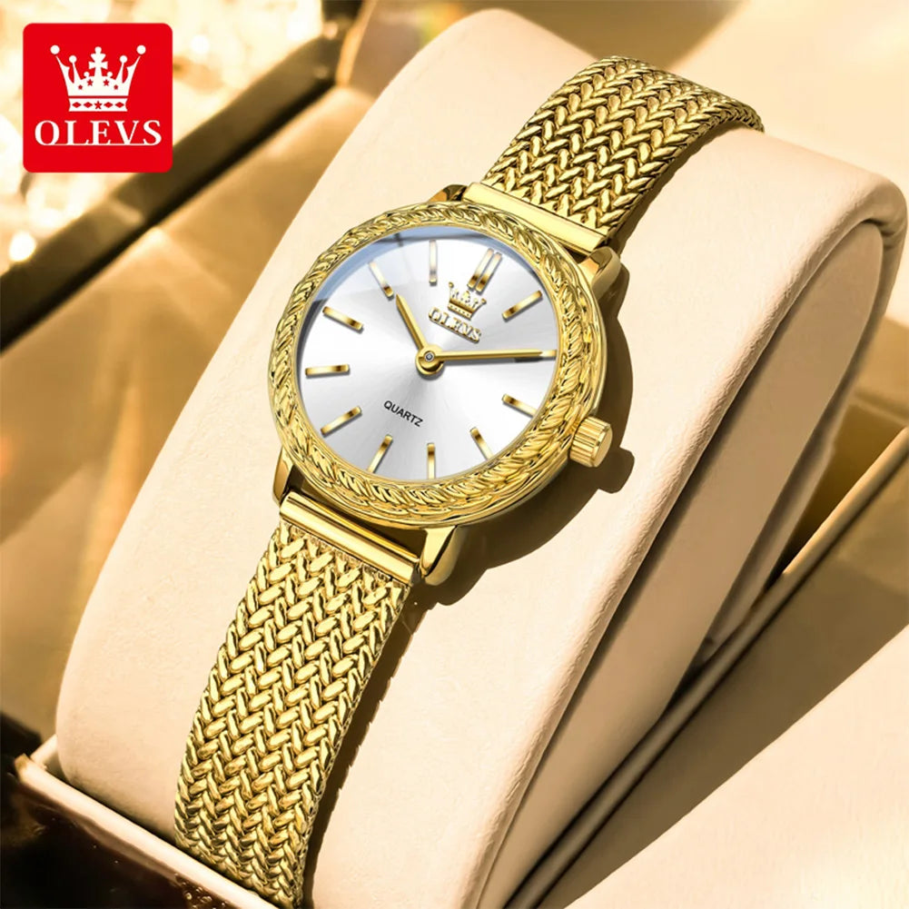 OLEVS 5643 Woman Quartz Watch High Hardness Mirror Fashion Waterproof Watch For Women Top Brand Simple Luxury Ladies Hand Clock