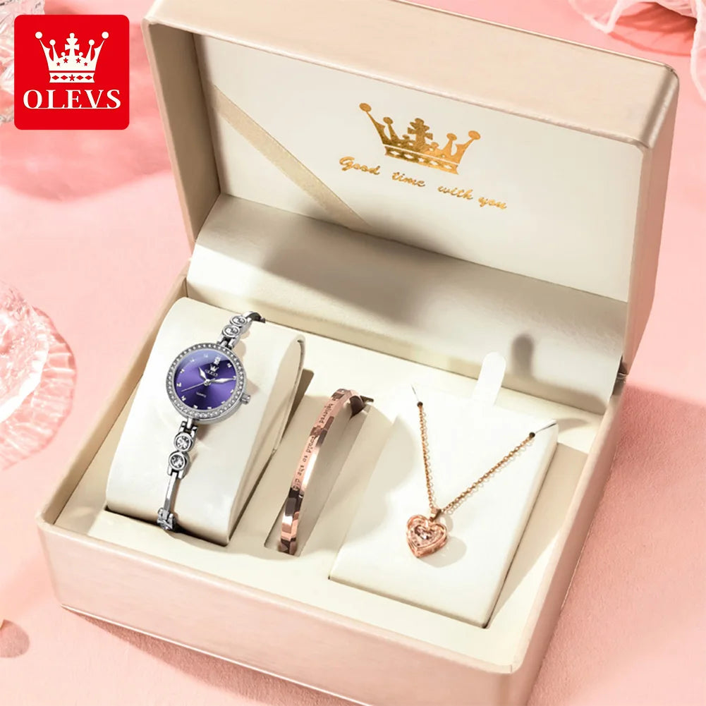 OLEVS 5670 New Ladies Watches Waterproof Luminous Quartz Watch Stainless Steel Bracelet Watches For Woman Hand Clock Reloj Mujer
